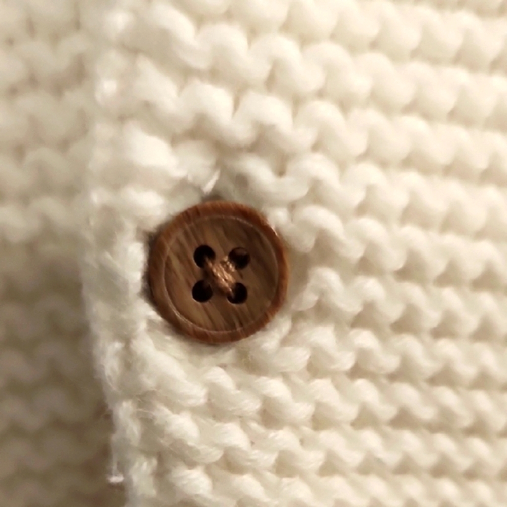 Carter's White Knit Sweater Classic Design - Picture 4 of 8
